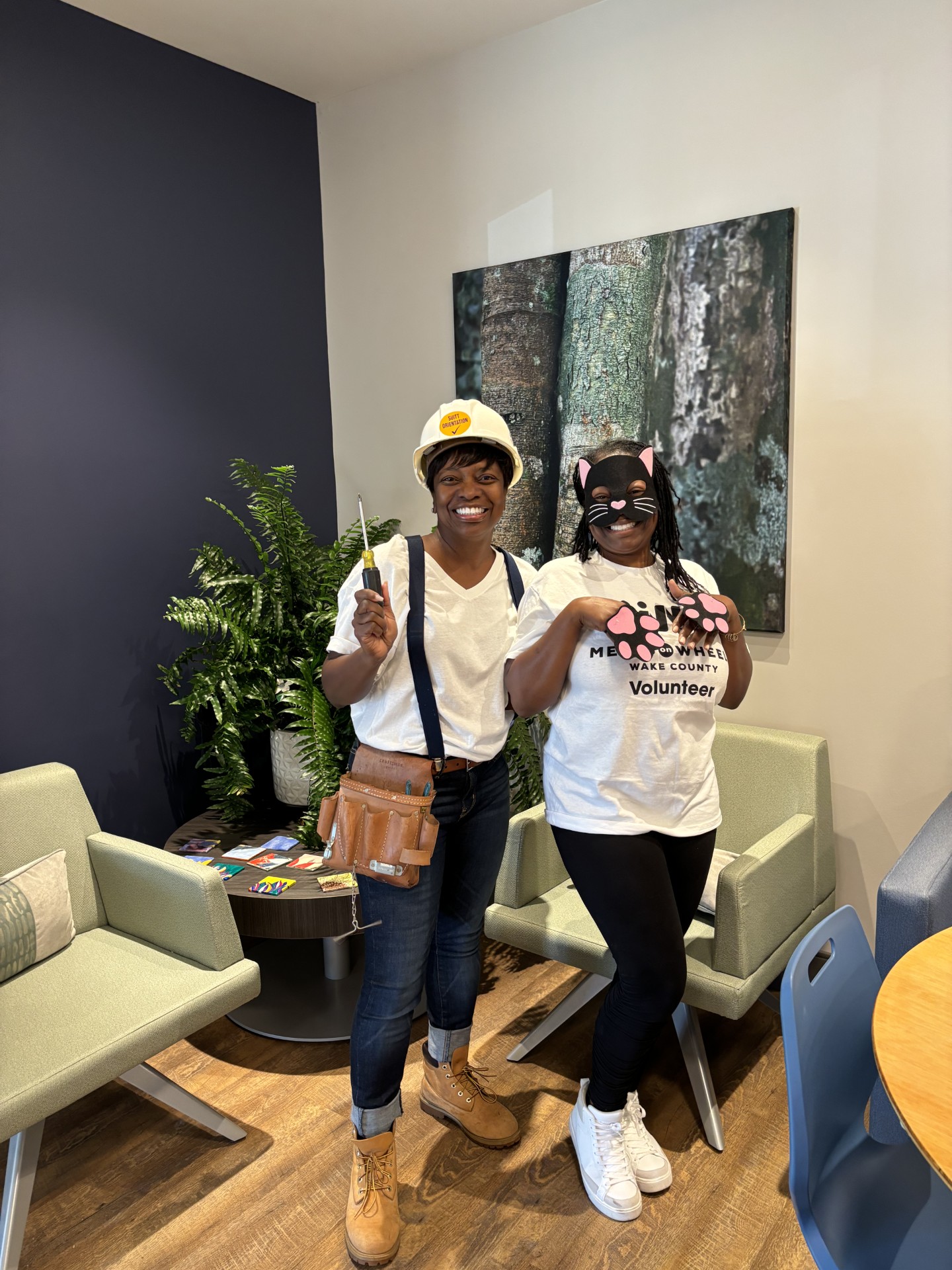 Director of Program Services, Sharon and Assistant Director of Friendship Cafes, Kelee get in on the Halloween fun!