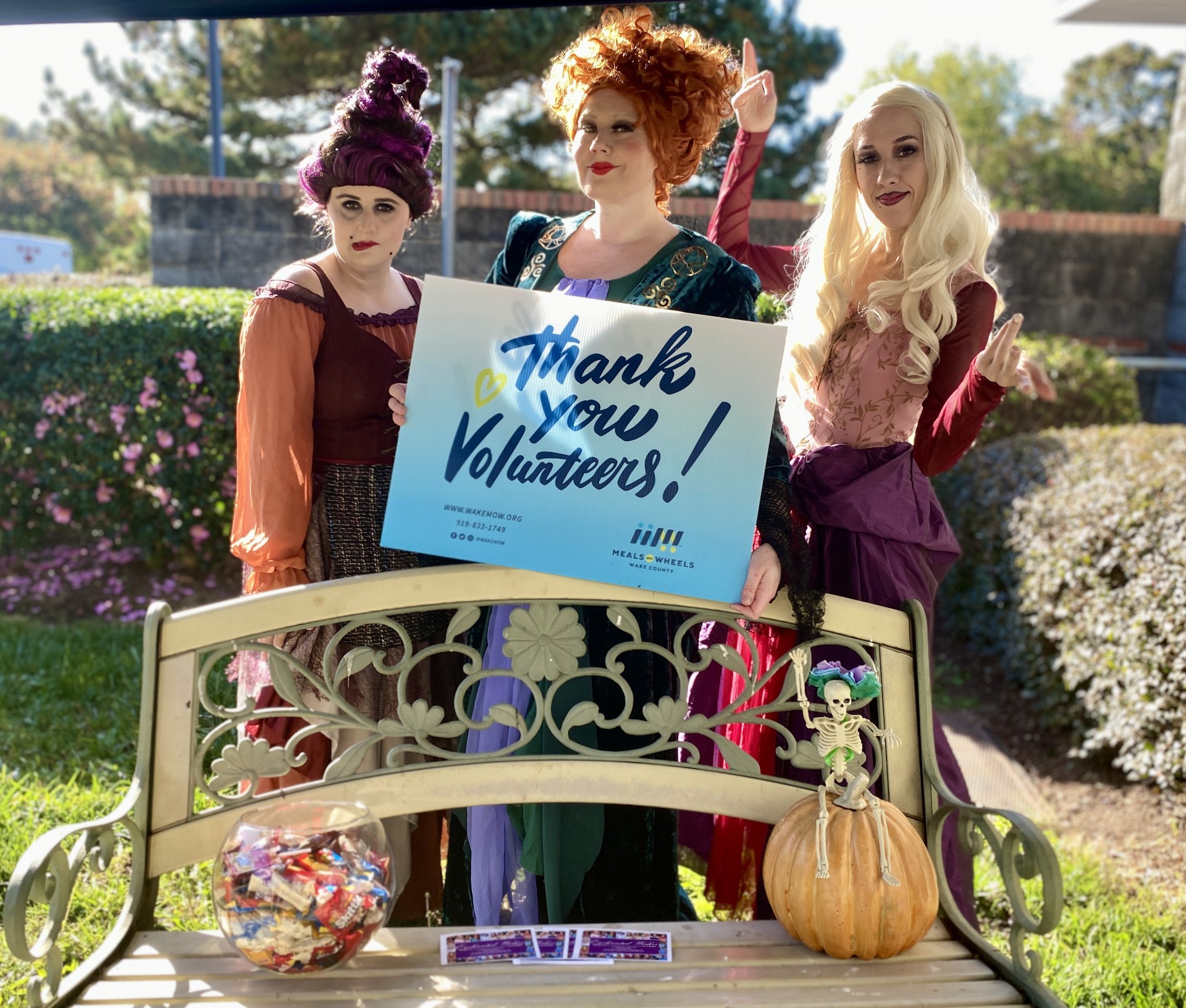 Volunteering is anything BUT Hocus Pocus! Thank you to all of our volunteers for the ✨magical✨ experience you give our seniors through your service. You have truly bewitched us! Happy Halloween from Meals on Wheels of Wake County!